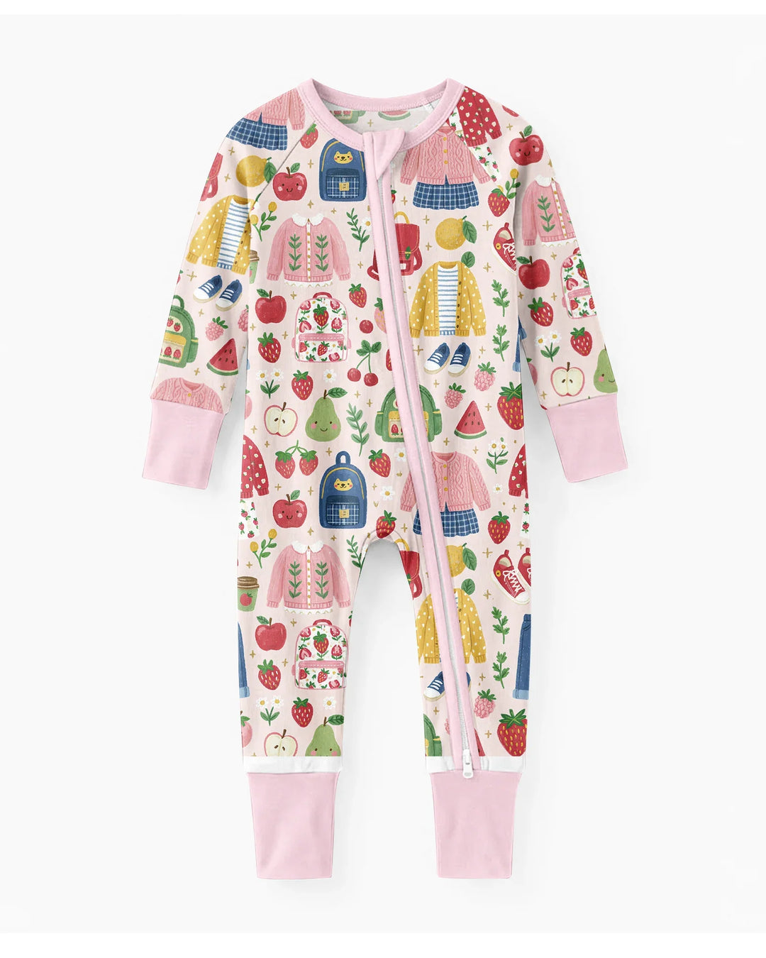 Strawberry School Style Bamboo Convertible Zippy