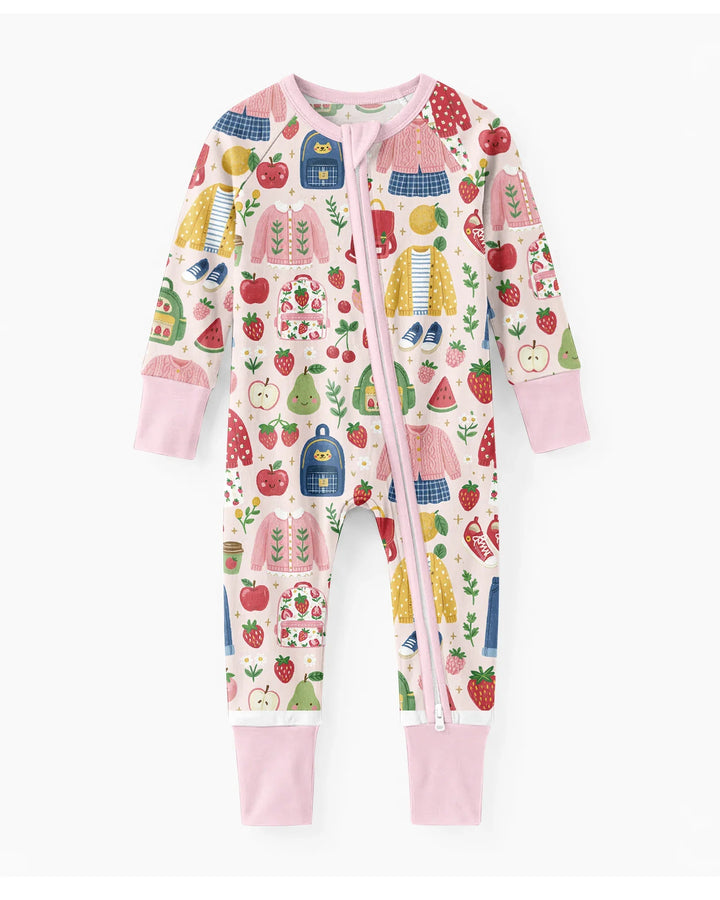 Strawberry School Style Bamboo Convertible Zippy