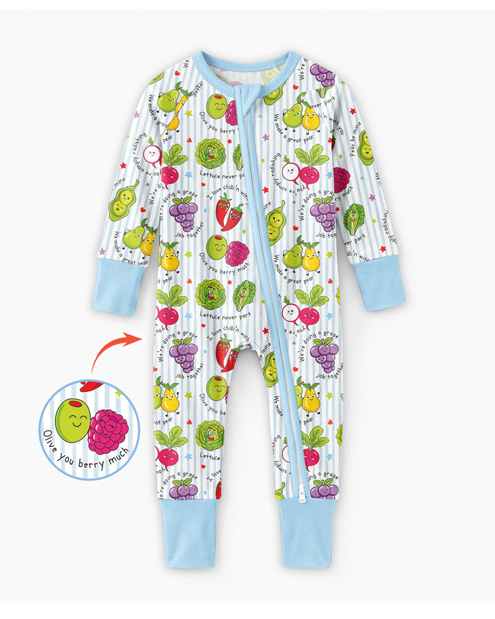 Fruits And Vegetables Love Puns Bamboo Convertible Zippy
