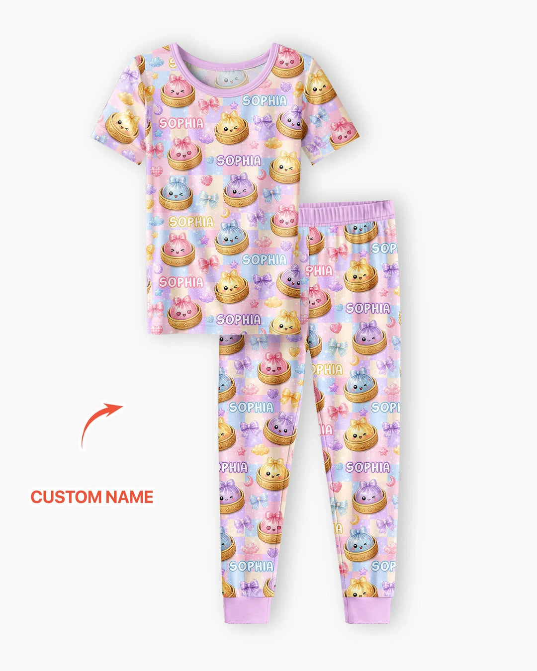 Zweiteiliges, kurzärmliges Pyjama-Set mit Marienkäfern