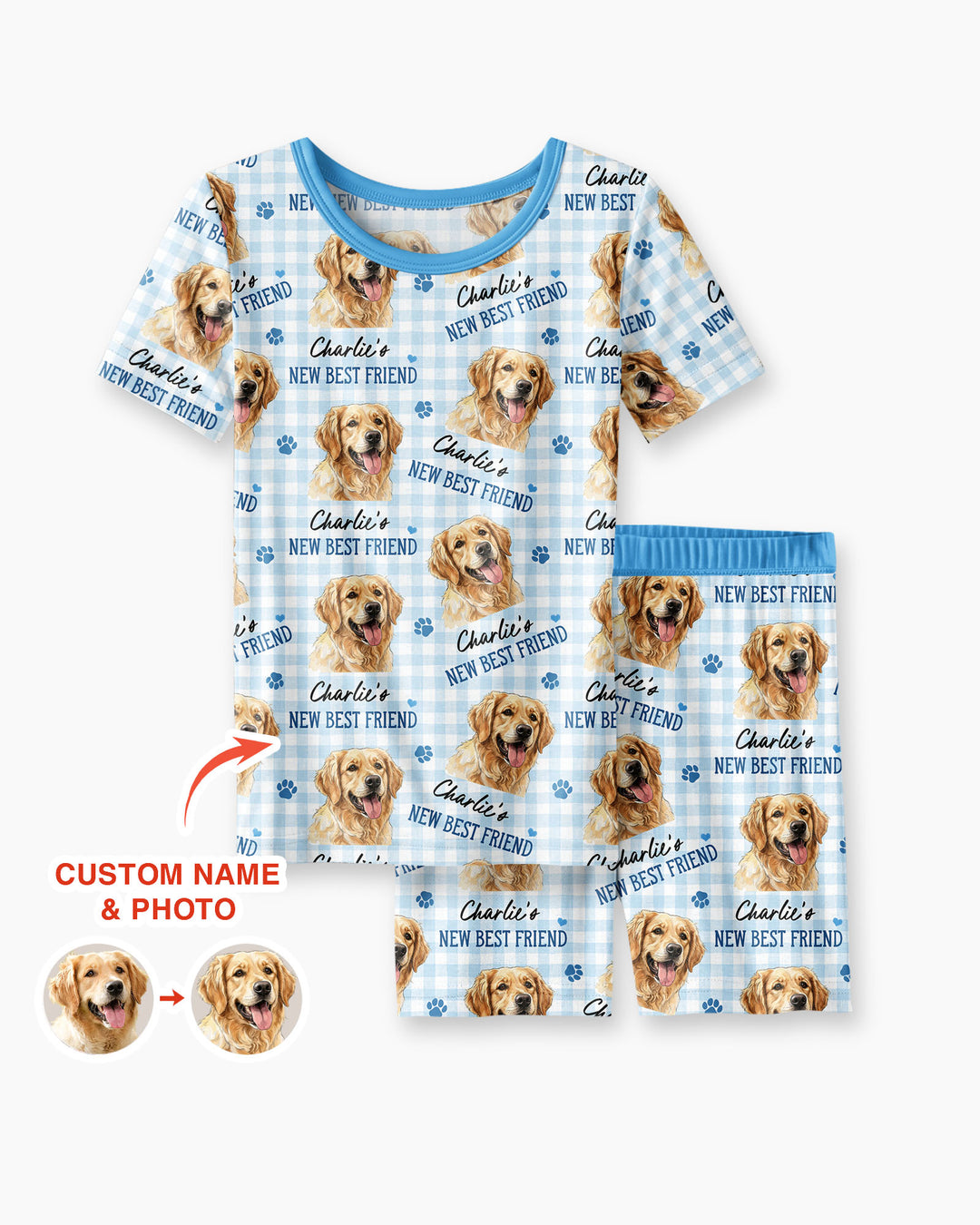 New Best Friend Bamboo Two Piece Short Sleeve Shorts Pajama Set
