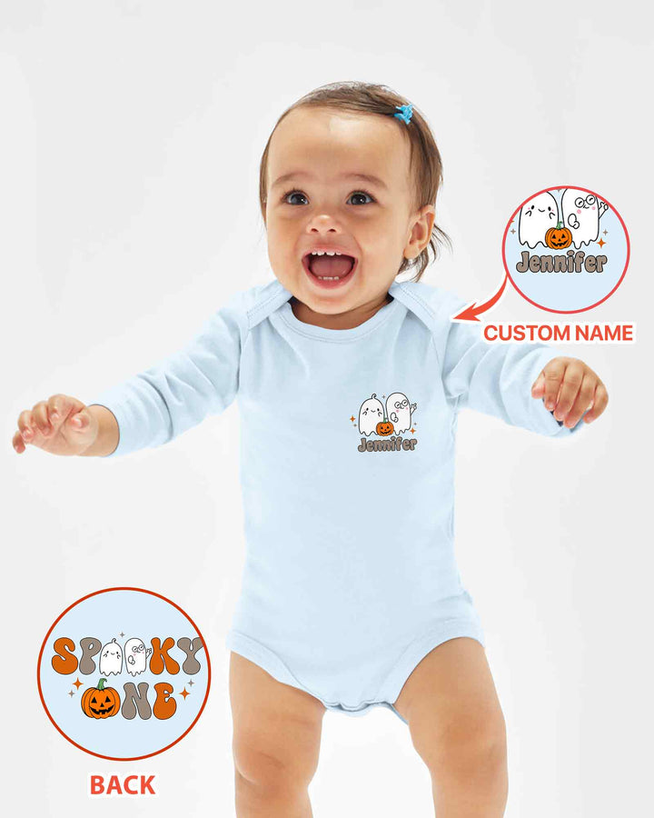 Personalized Spooky One Birthday 1st Birthday Halloween Bamboo Bodysuit
