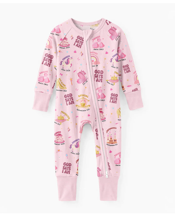God Says I Am Girl Bamboo Convertible Zippy