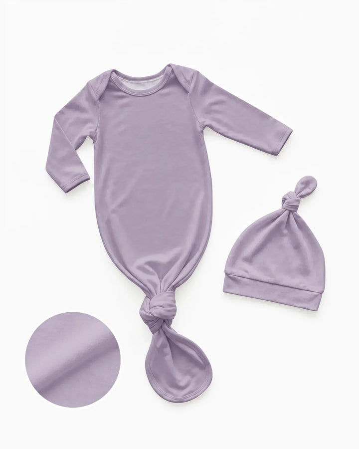 Kleid mit einfarbigem Knoten