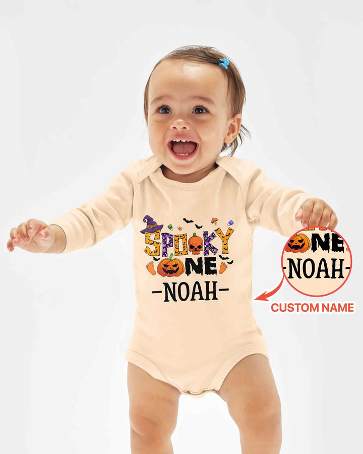 Personalized Spooky One First Birthday Halloween Bamboo Bodysuit