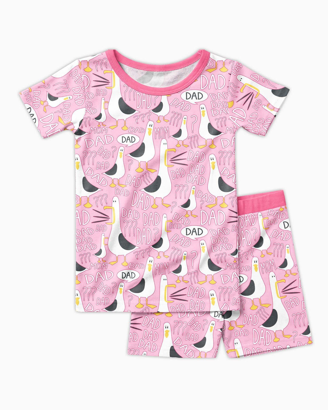 Template Zweiteiliges Pyjama-Set mit kurzen Ärmeln und Shorts