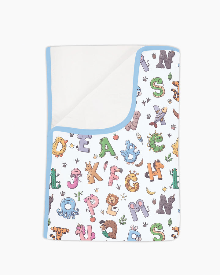 Animals Alphabet Bamboo Blanket