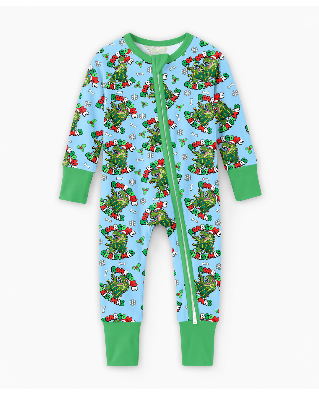 Merry Roarsome Christmas  Bamboo Convertible Zippy