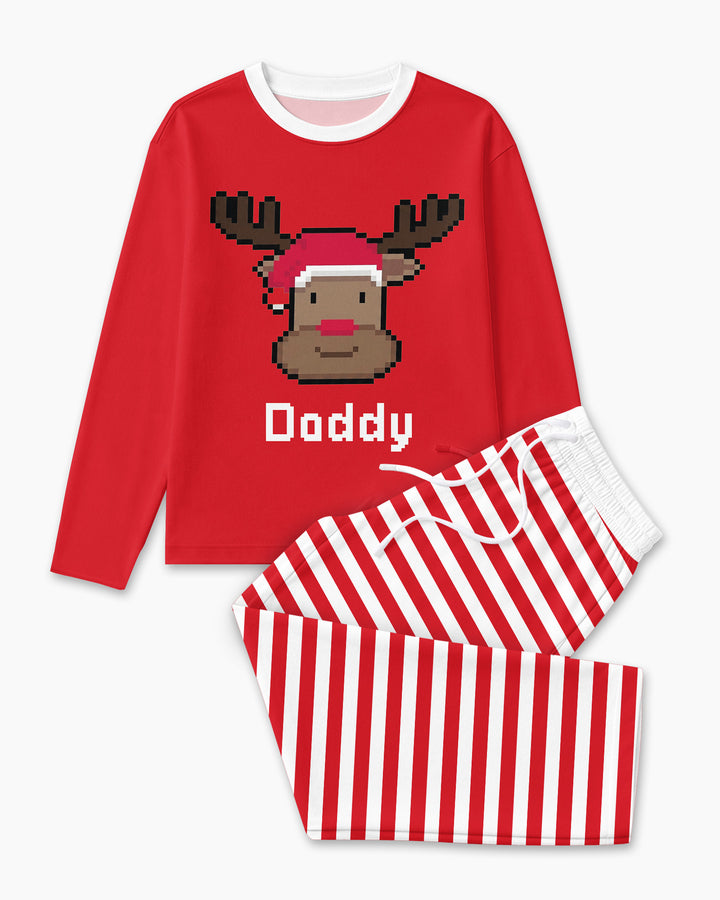 Merry Pixel Pals Bamboo Men's Pajama Set