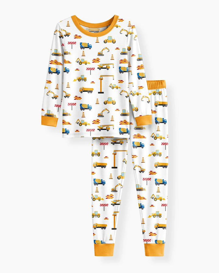 Construction Bamboo Two Piece Pajama Set