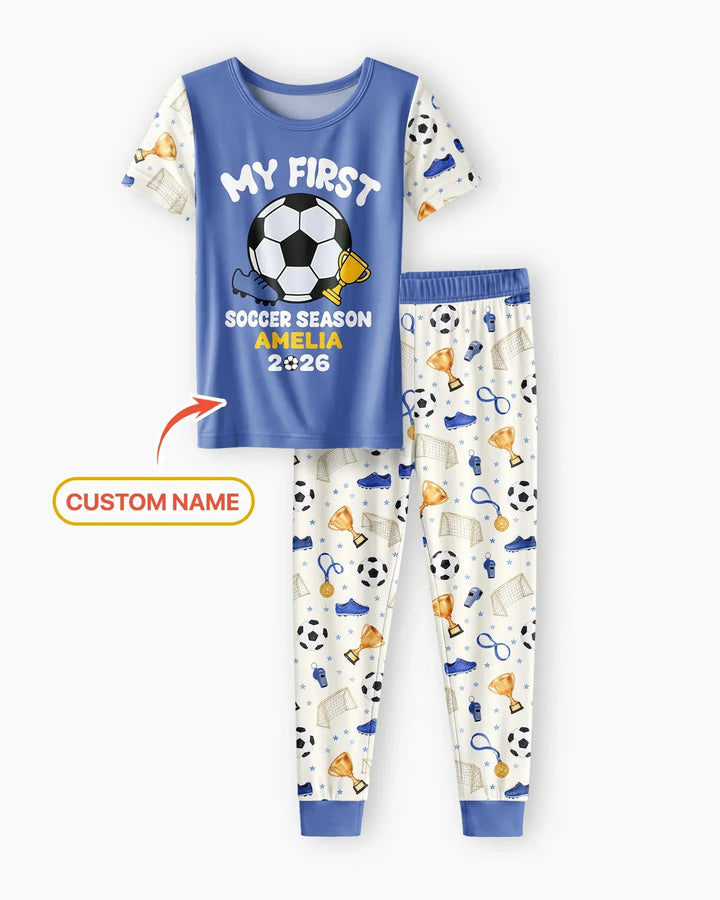 Zweiteiliges, kurzärmliges Pyjama-Set mit Marienkäfern