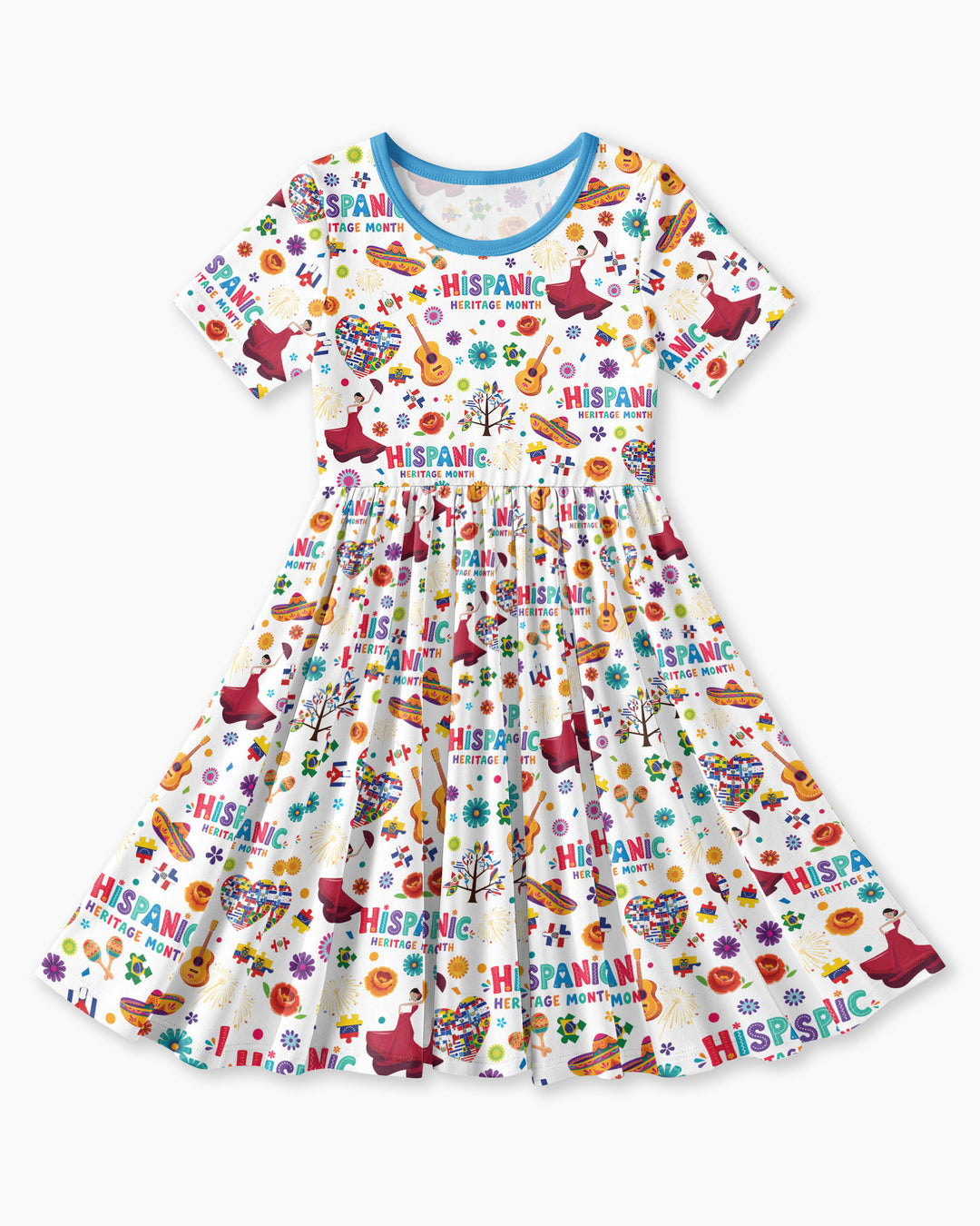 Fiesta Hispanic Heritage Month Bamboo Twirl Dress