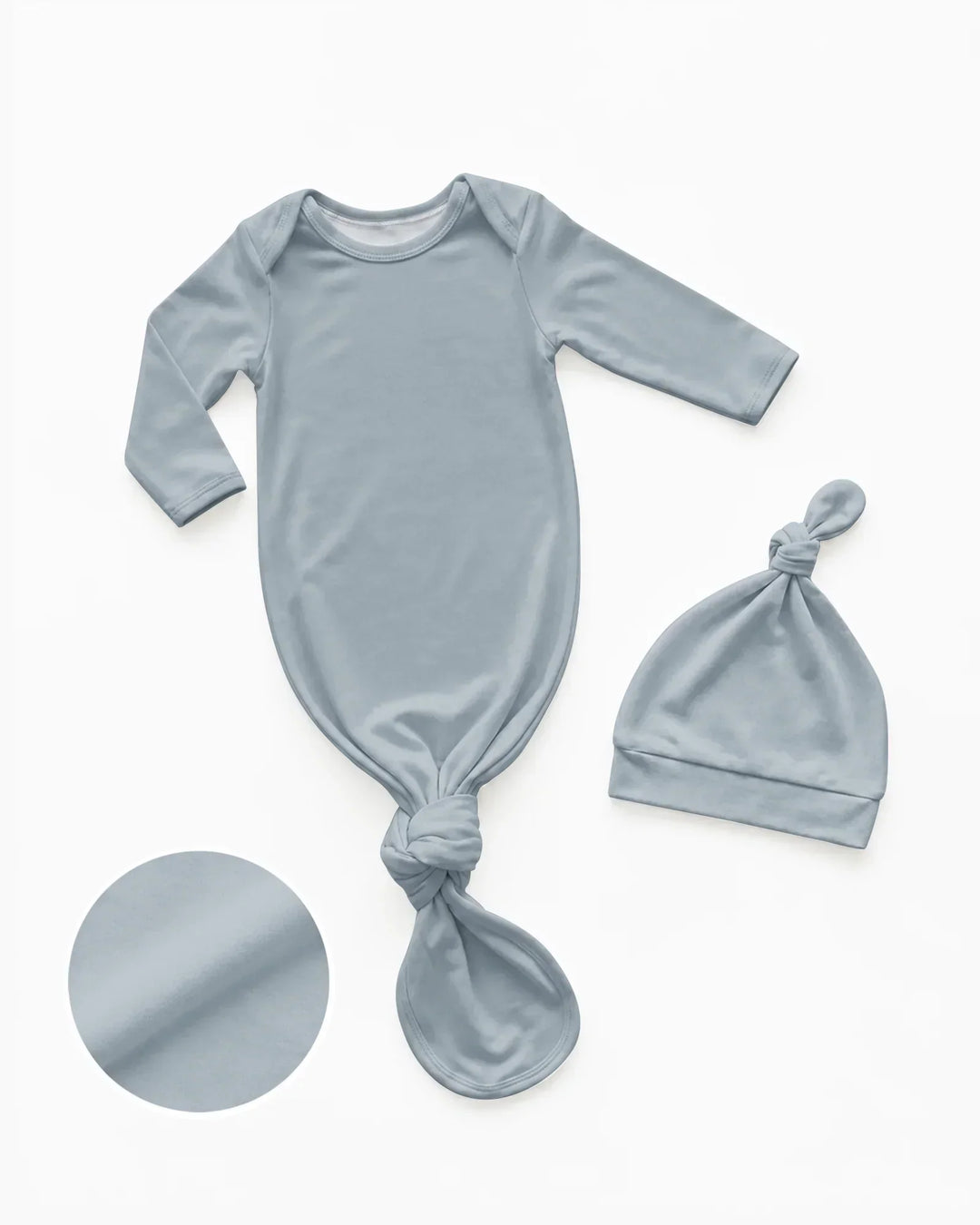 Kleid mit einfarbigem Knoten