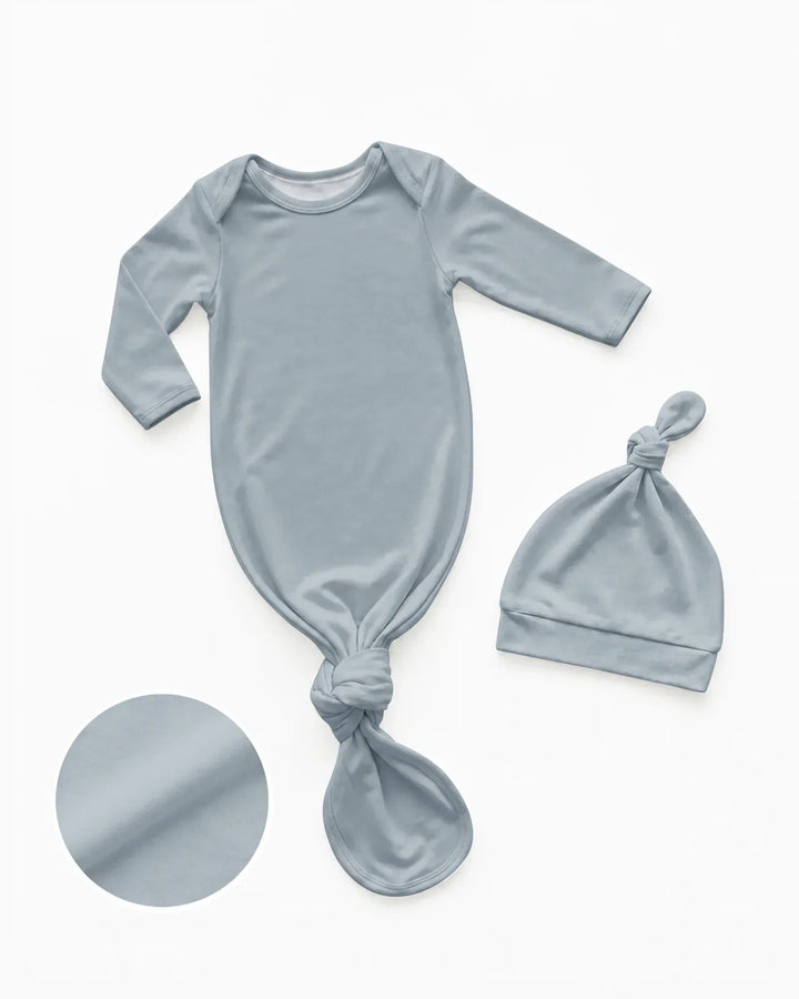 Kleid mit einfarbigem Knoten
