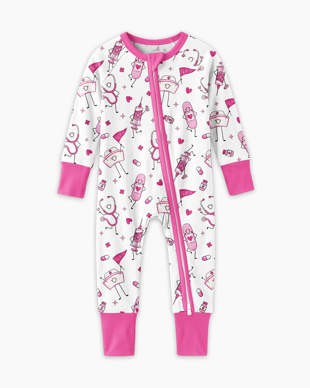 Cute Nurse Crew Bamboo Convertible Zippy
