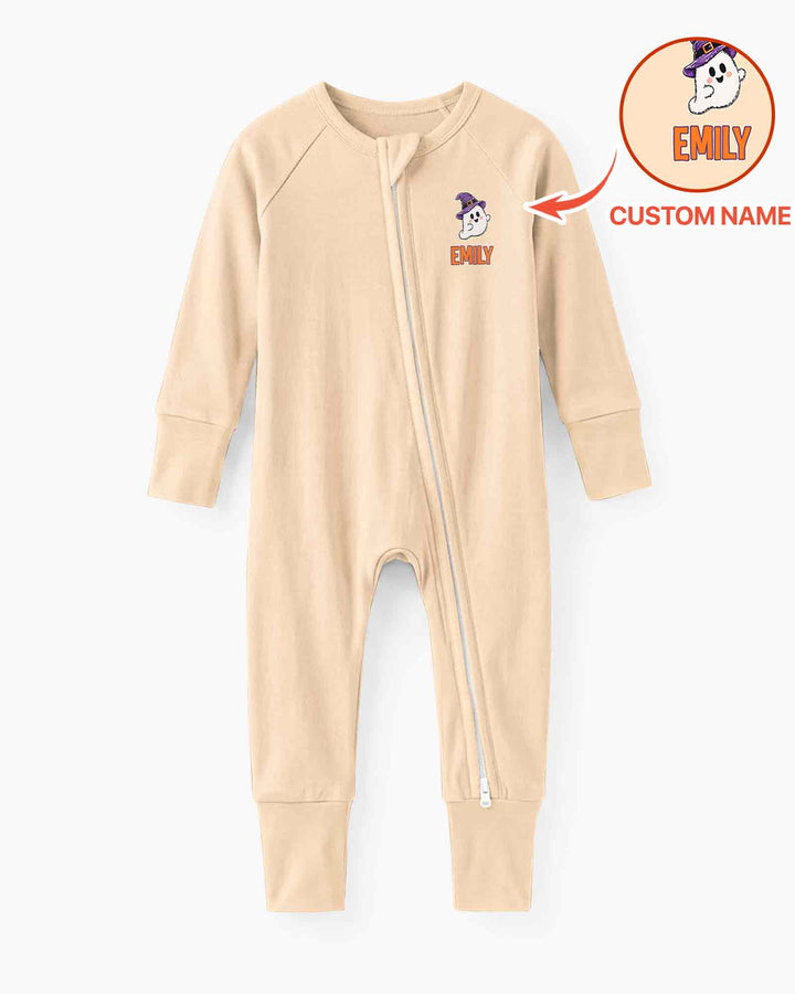 Personalized My First Halloween Baby Ghost Bamboo Convertible Zippy