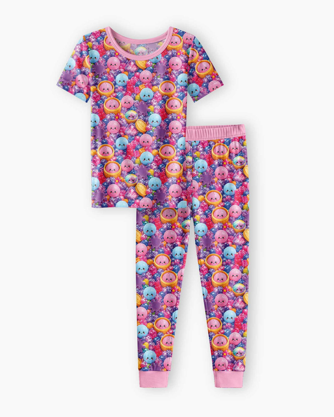 Zweiteiliges, kurzärmliges Pyjama-Set mit Marienkäfern