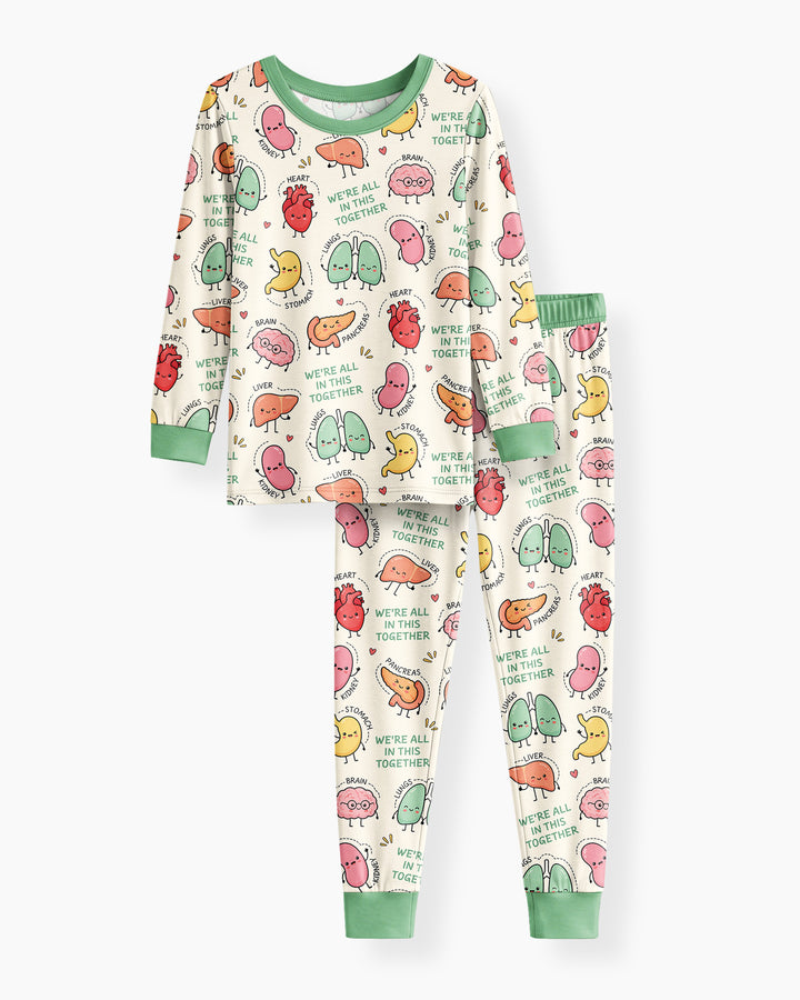 We're All In This Together Bamboo Two Piece Long Sleeve Pajama Set
