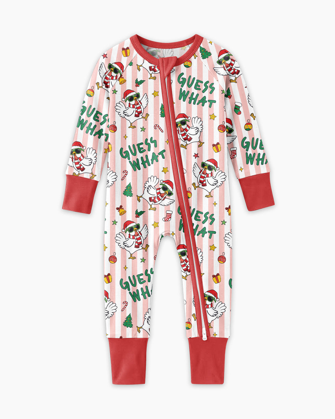 Guess What Chicken Butt Christmas Bamboo Convertible Zippy