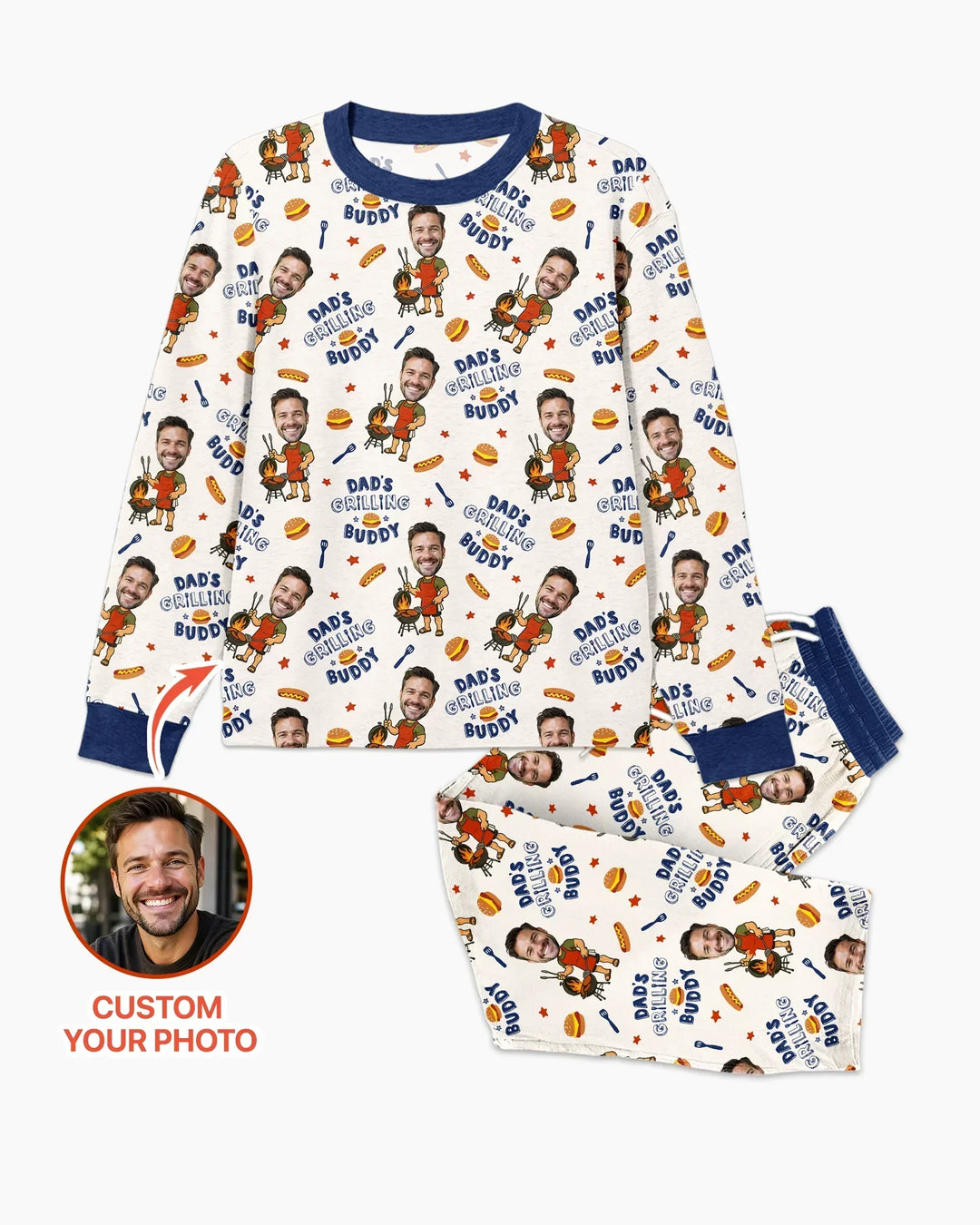Vorlage Benutzerdefiniertes Herren-Pyjama-Set