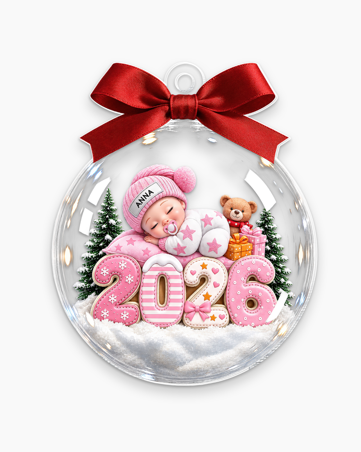 Sweet Dreams Baby Christmas Acrylic Ornament