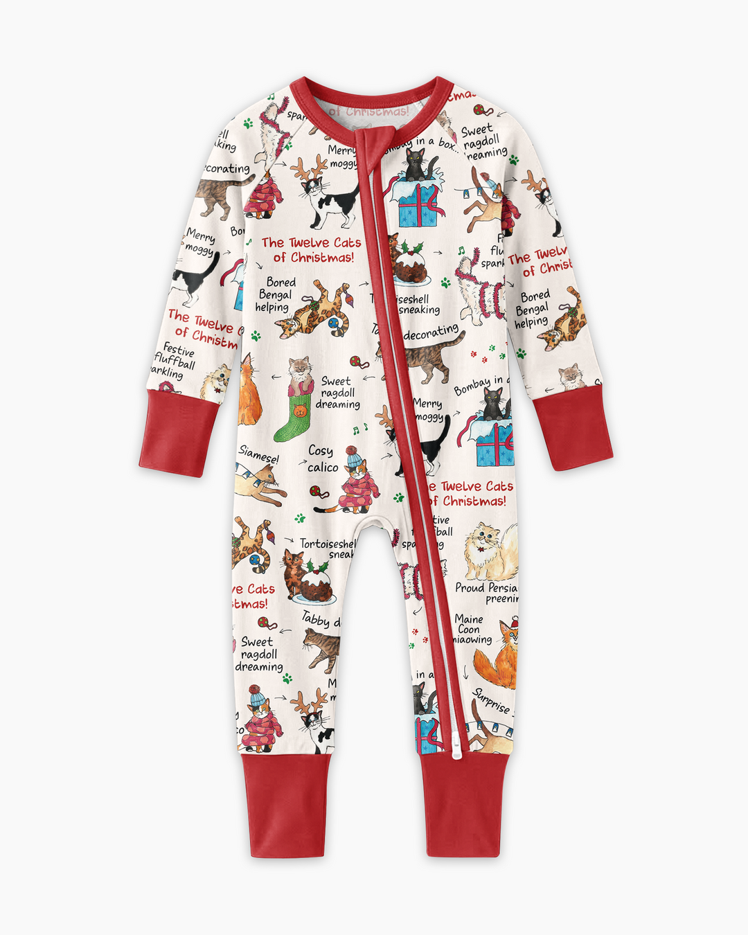 The 12 Cats of Christmas Bamboo Convertible Zippy