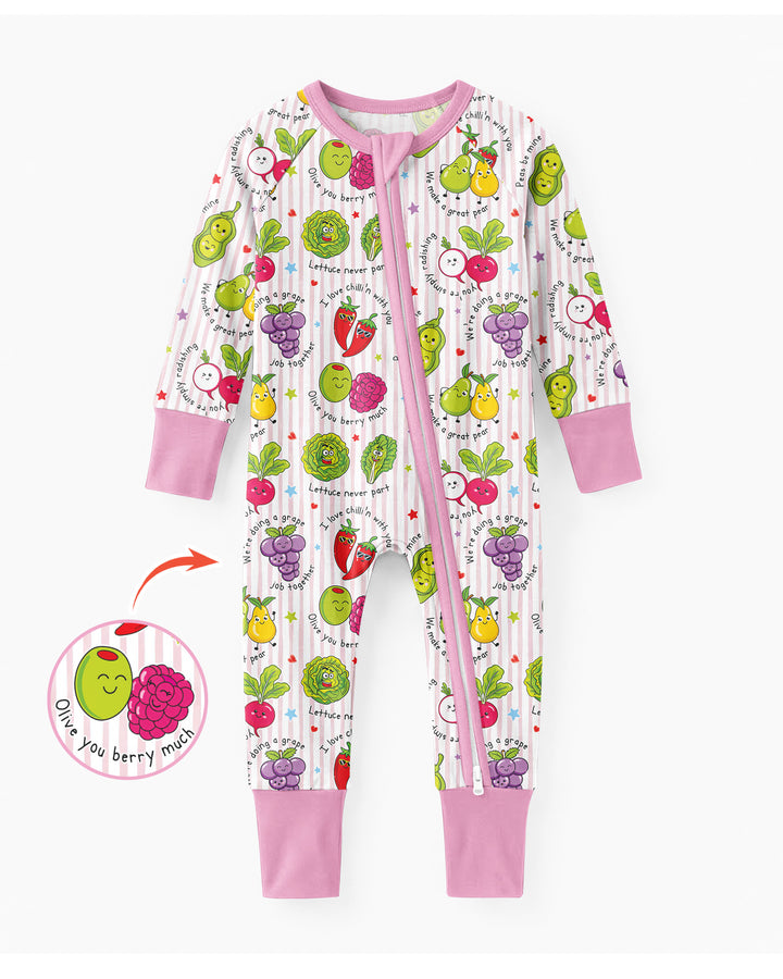 Fruits And Vegetables Love Puns Bamboo Convertible Zippy