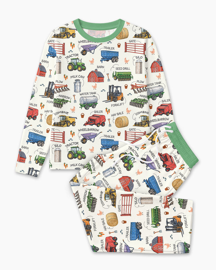 Little Farmer Bamboo Men's Pajama Set