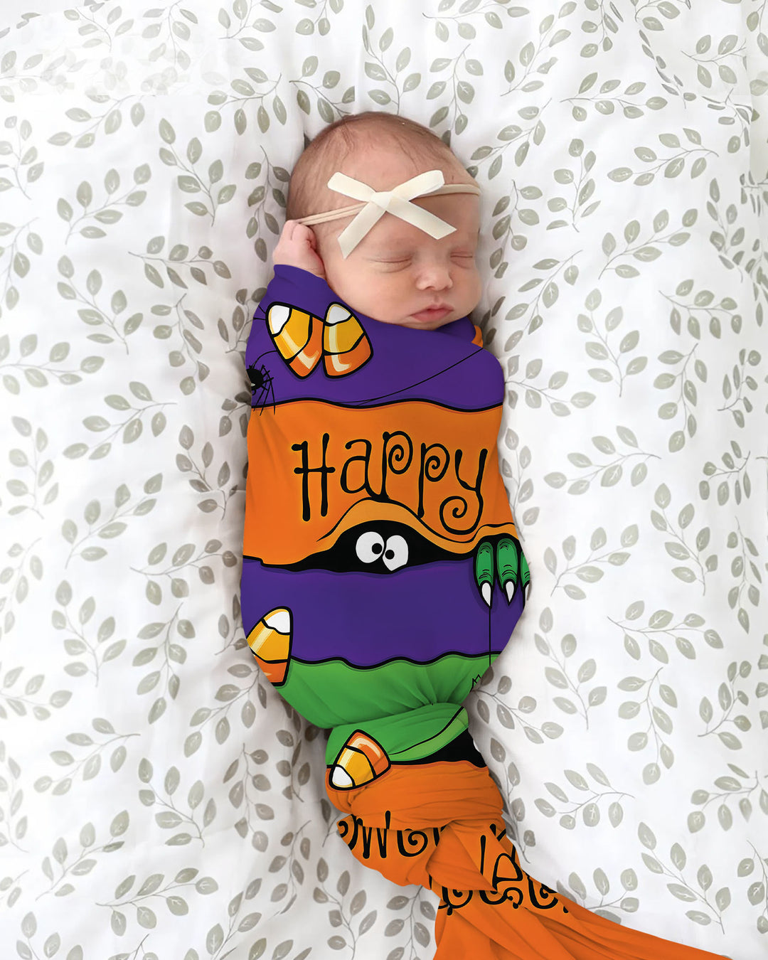 Happy Halloween swaddle blanket