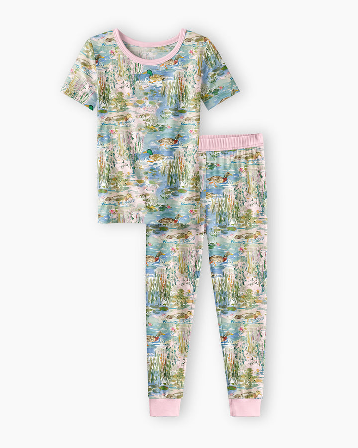 Zweiteiliges, kurzärmliges Pyjama-Set mit Marienkäfern