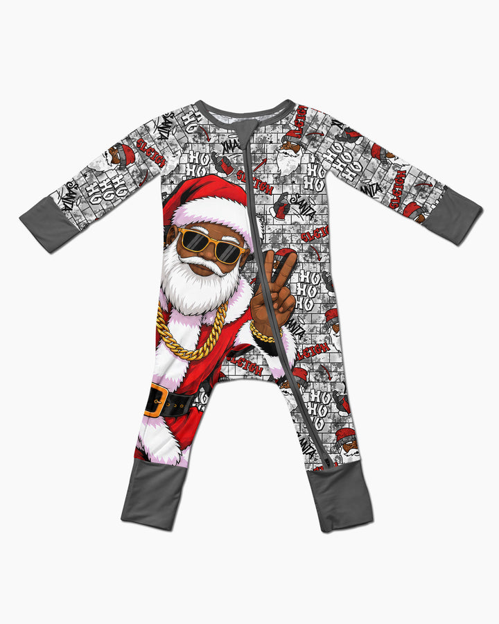 Santa Swag Christmas Bamboo Convertible Zippy
