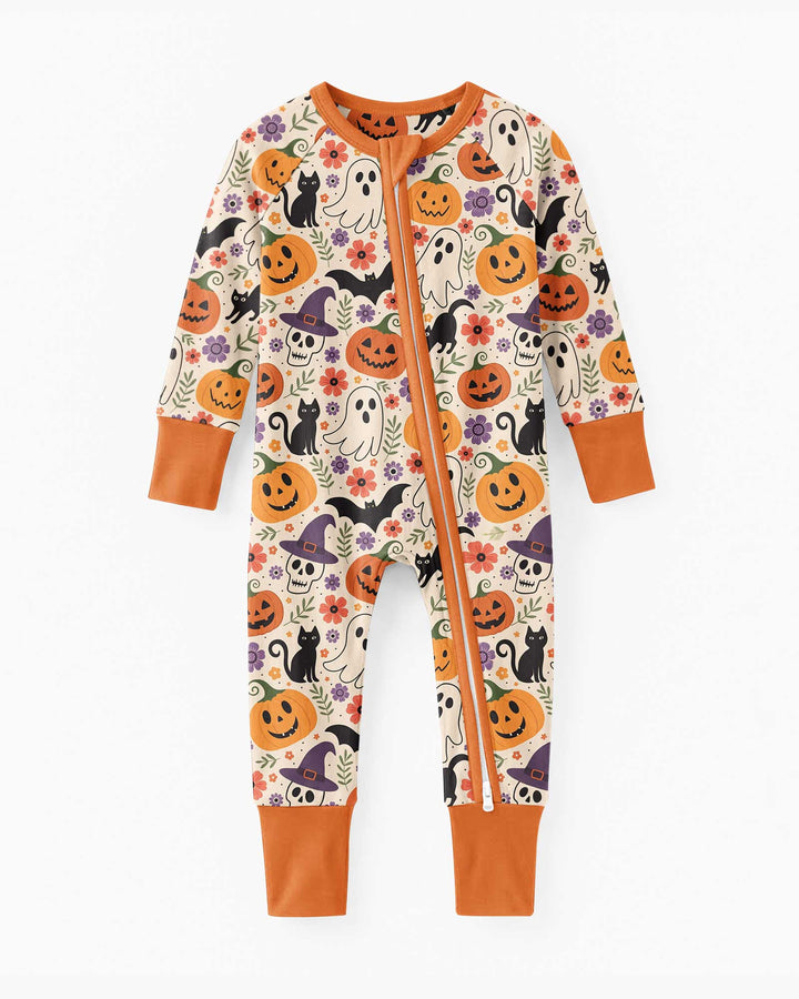 Spooky Halloween Floral Delight Bamboo Convertible Zippy