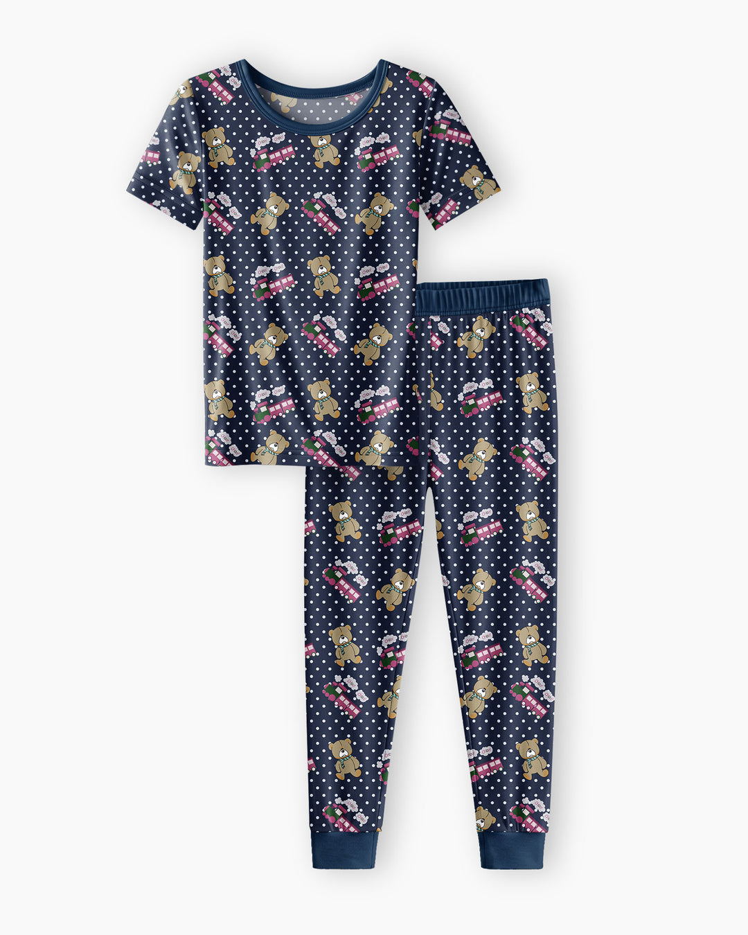 Zweiteiliges, kurzärmliges Pyjama-Set mit Marienkäfern