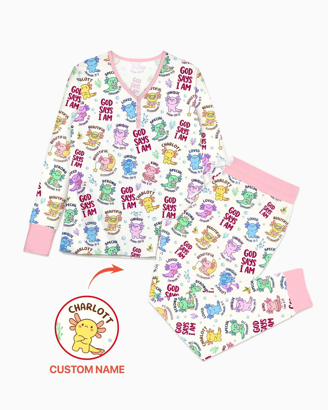 Vorlage Bambus Damen Pyjama Set
