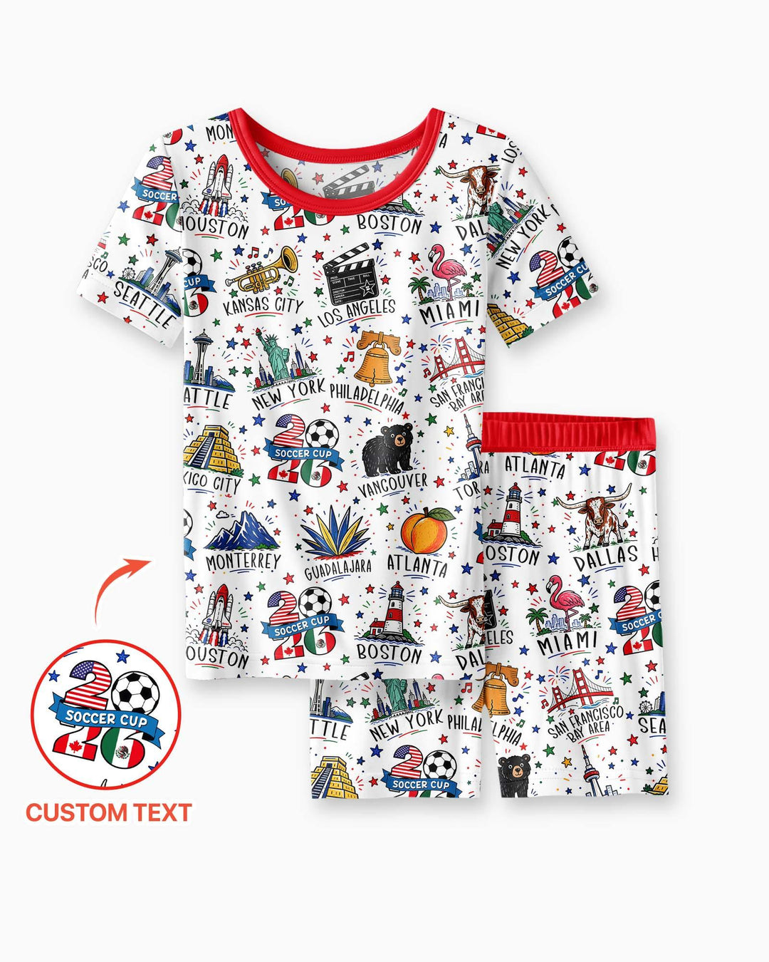 Schlafanzug-Set zweiteilig, kurze Ärmel, kurze Hose, Bambus
