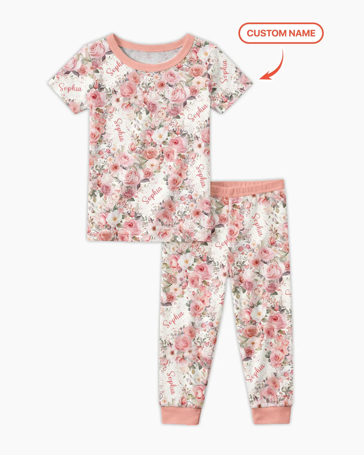 Zweiteiliges, kurzärmliges Pyjama-Set mit Marienkäfern