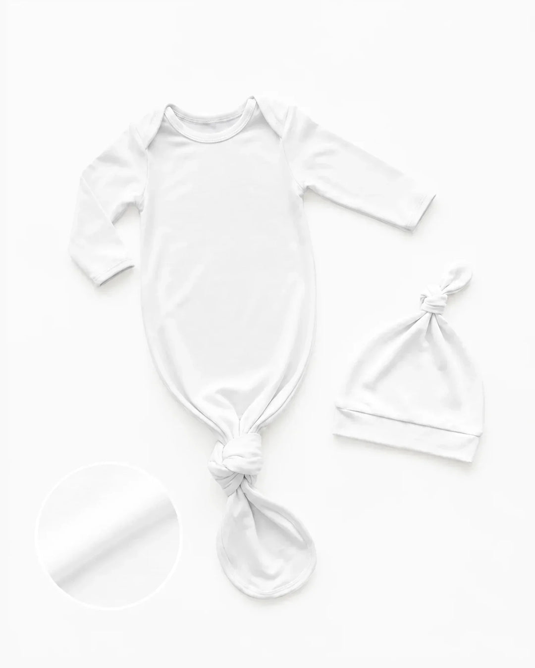 Kleid mit einfarbigem Knoten