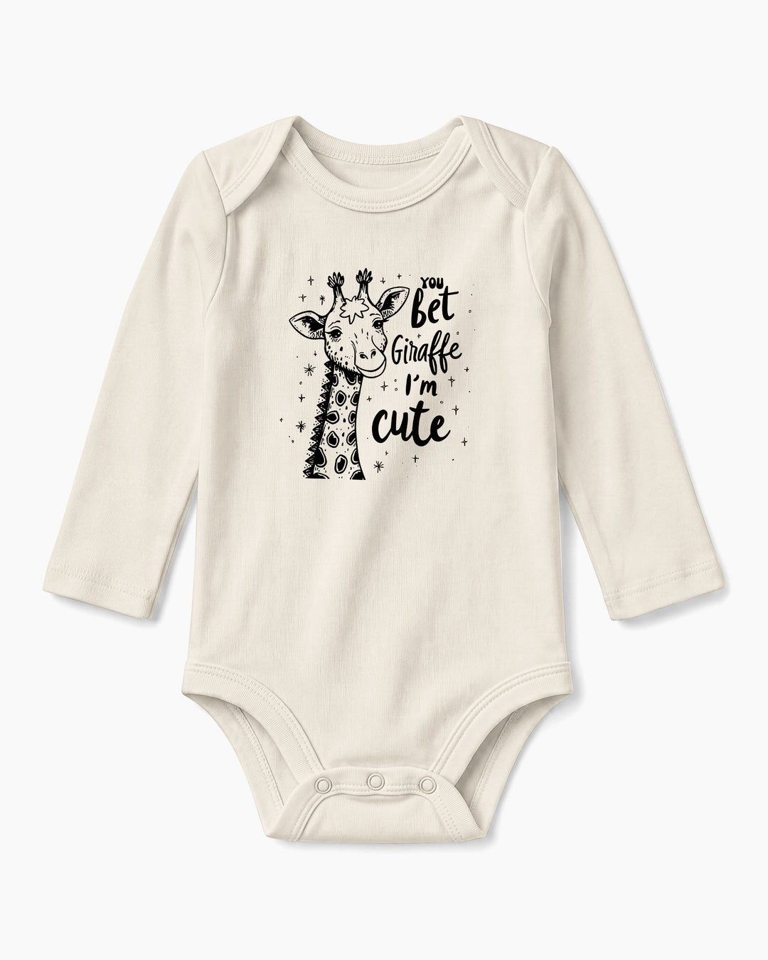 You Bet Giraffe I'm Cute Funny Baby Bamboo Bodysuit