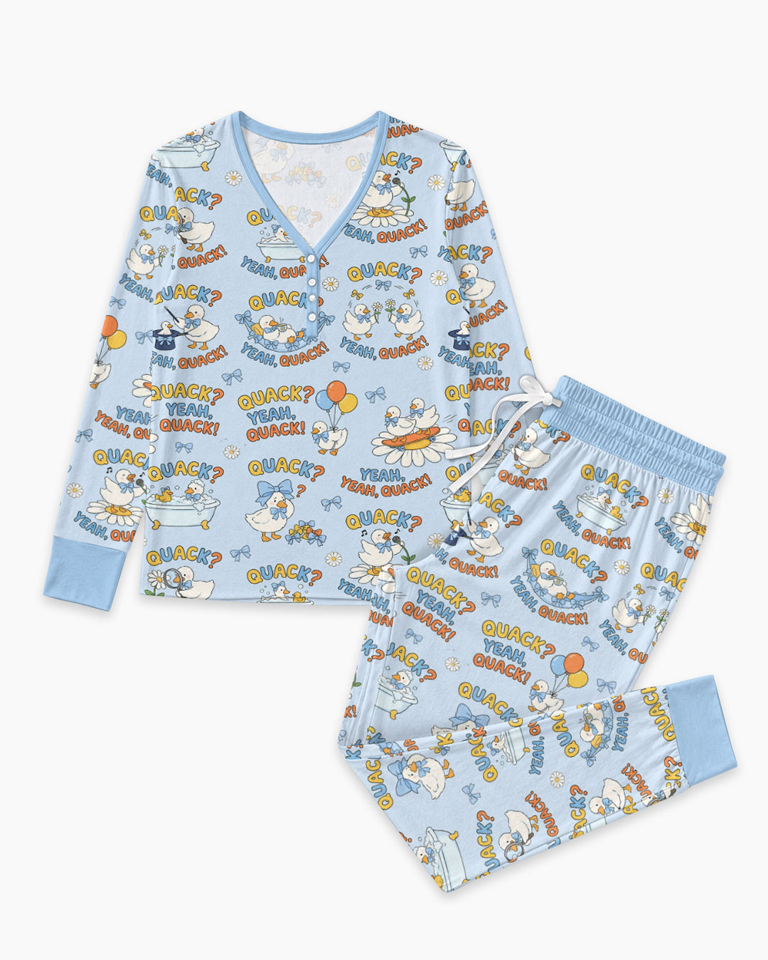 Yeah Quack Show Bamboo Women Pajama Set