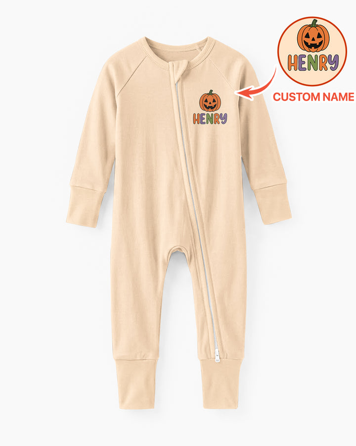 Personalized Halloween First Birthday Baby One Spooky Dude Bamboo Convertible Zippy