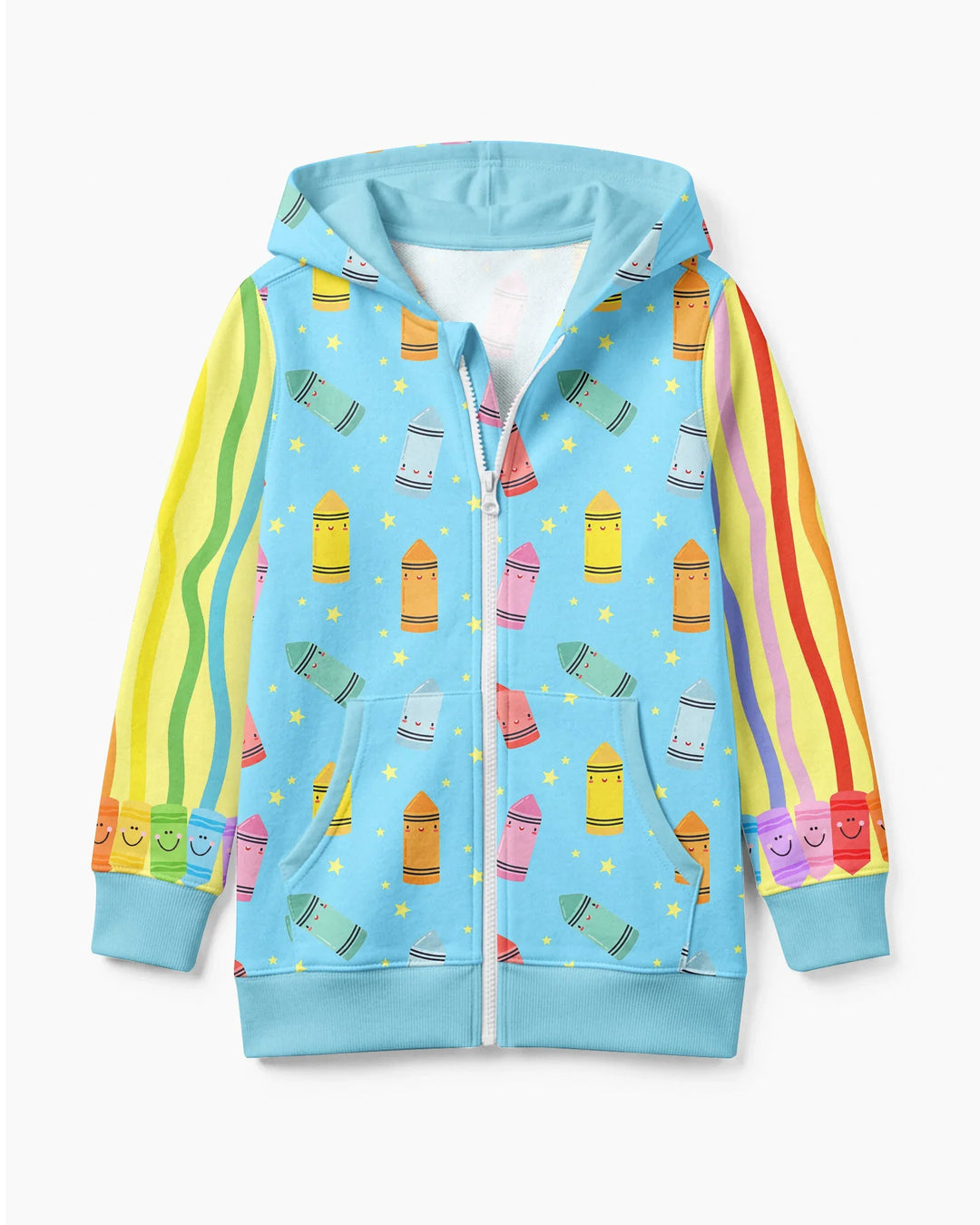 Happy Crayon Friends Bamboo Zip Hoodie