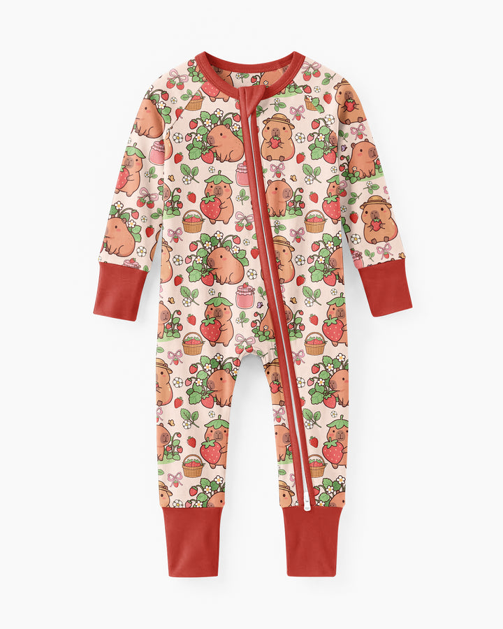 Capybara Strawberry Bamboo Convertible Zippy