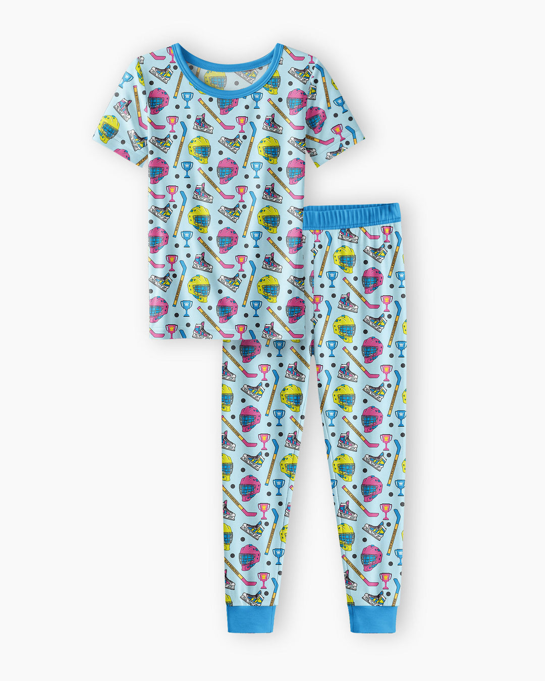 The Ice Hockey Princess Bamboo Two Piece Short Sleeve Pajama Set