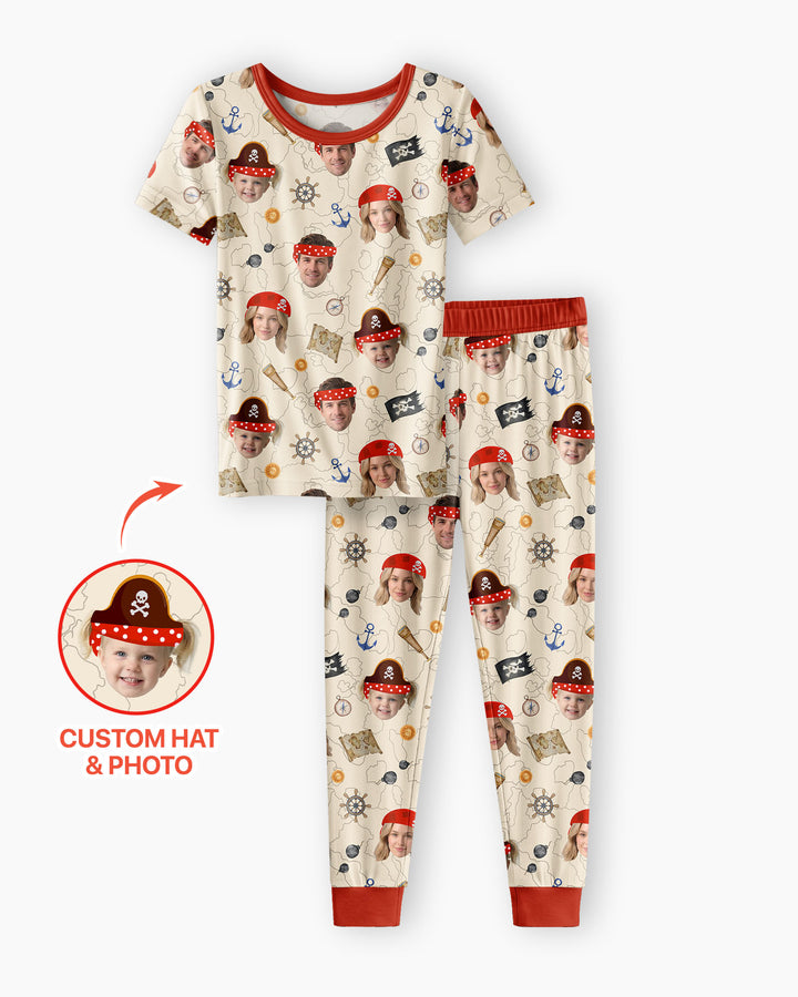 Zweiteiliges, kurzärmliges Pyjama-Set mit Marienkäfern