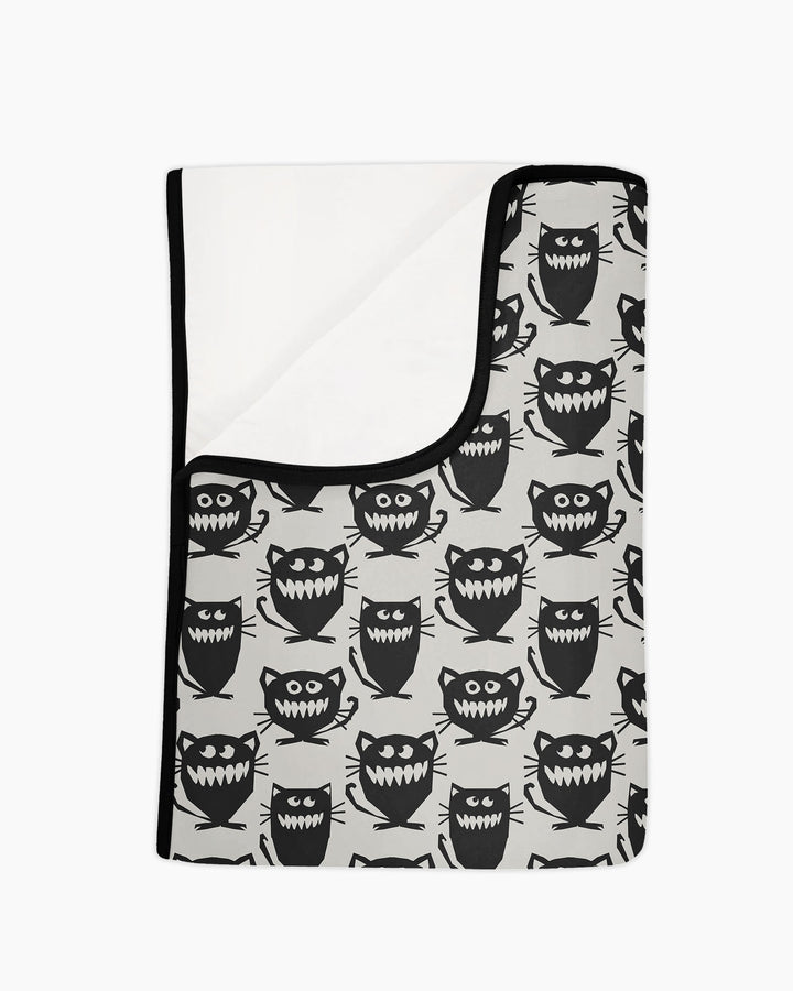 Halloween Monster Cats Bamboo Blanket