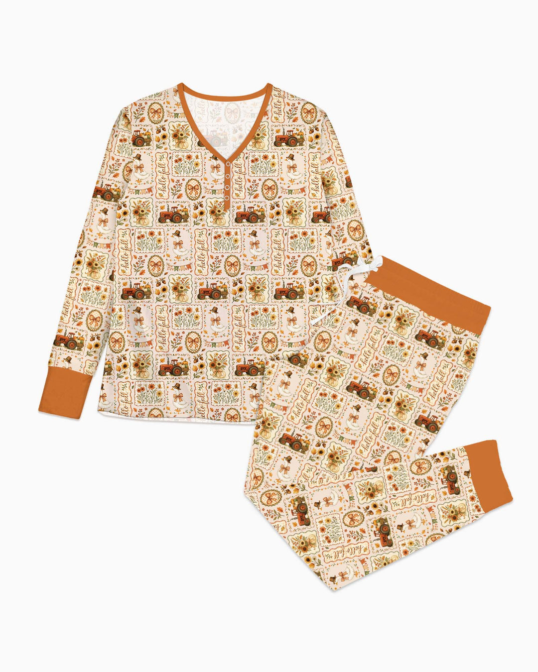 Vorlage Bambus Damen Pyjama Set