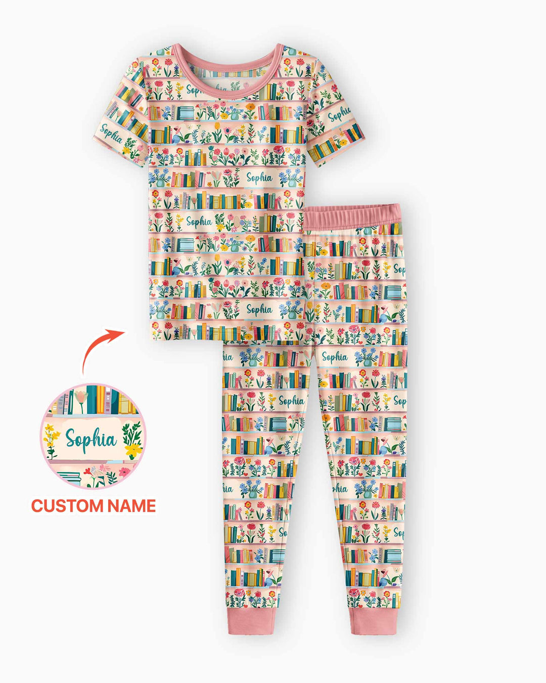 Zweiteiliges, kurzärmliges Pyjama-Set mit Marienkäfern