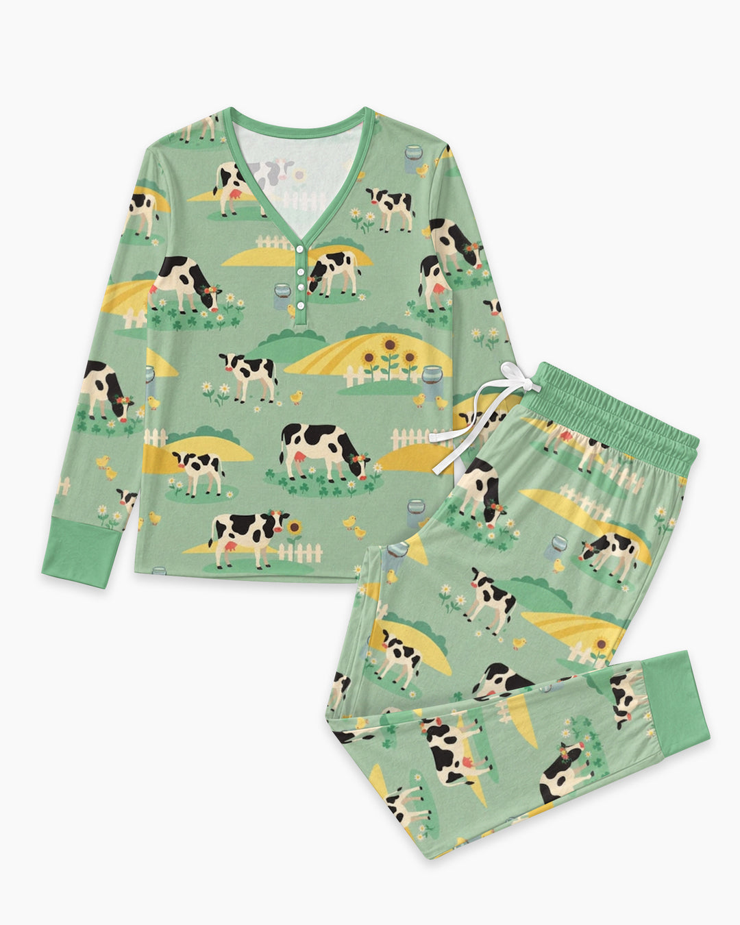 Pasture Sunlit Waltz Bamboo Women Pajama Set