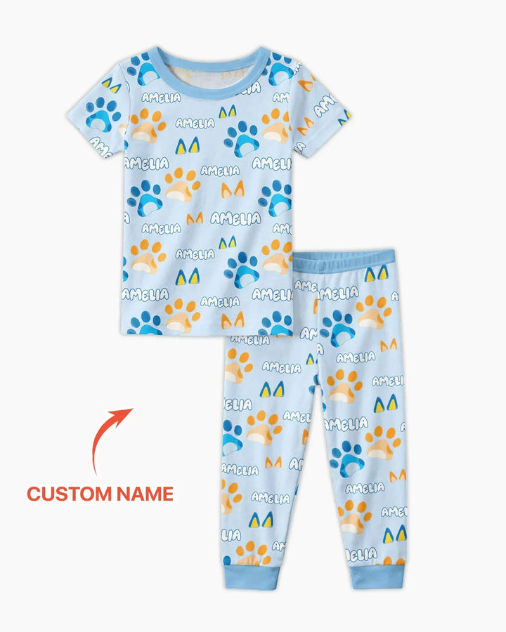 Zweiteiliges, kurzärmliges Pyjama-Set mit Marienkäfern