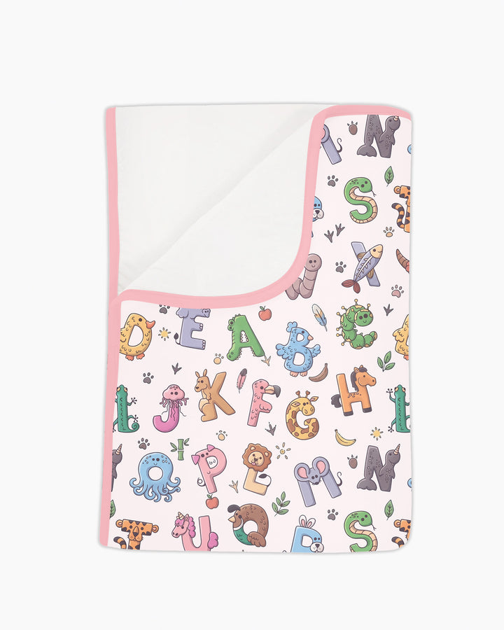 Animals Alphabet Bamboo Blanket